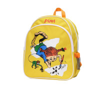 Pippi Langkous - Rugtas print liggend (geel)