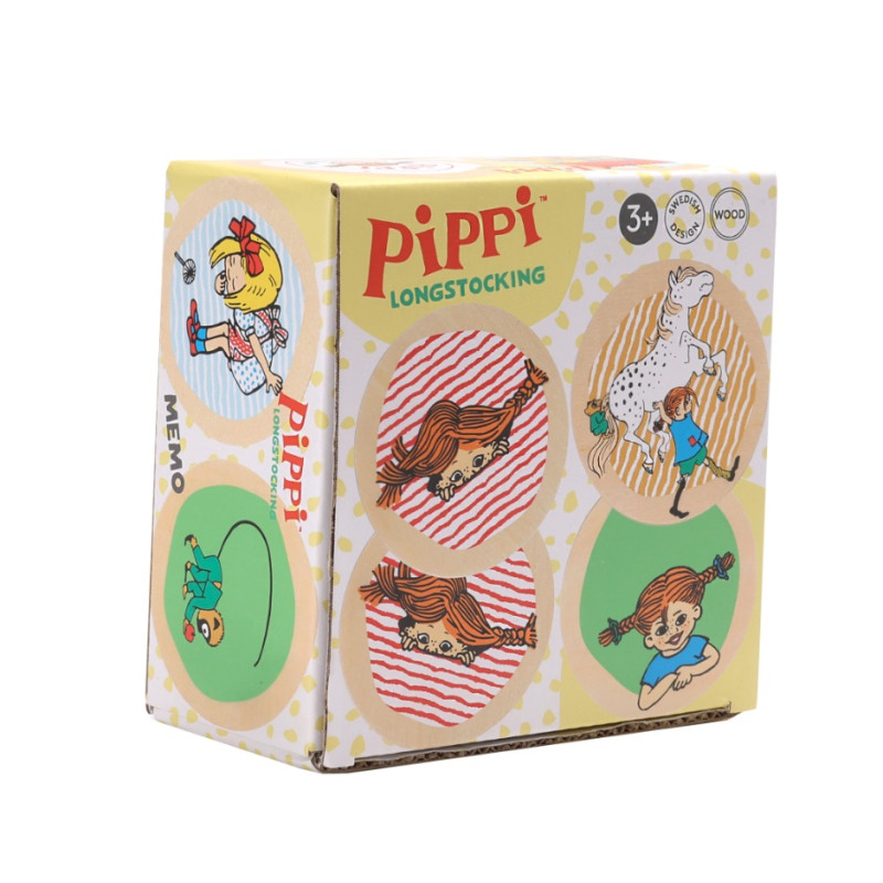 Pippi Langkous - Houten memospel Pippi Langkous - Houten memospel