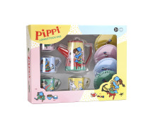 Pippi Langkous - Tinnen theeservies Pippi Langkous - Tinnen theeservies