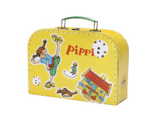 Pippi Langkous koffer geel 25 cm