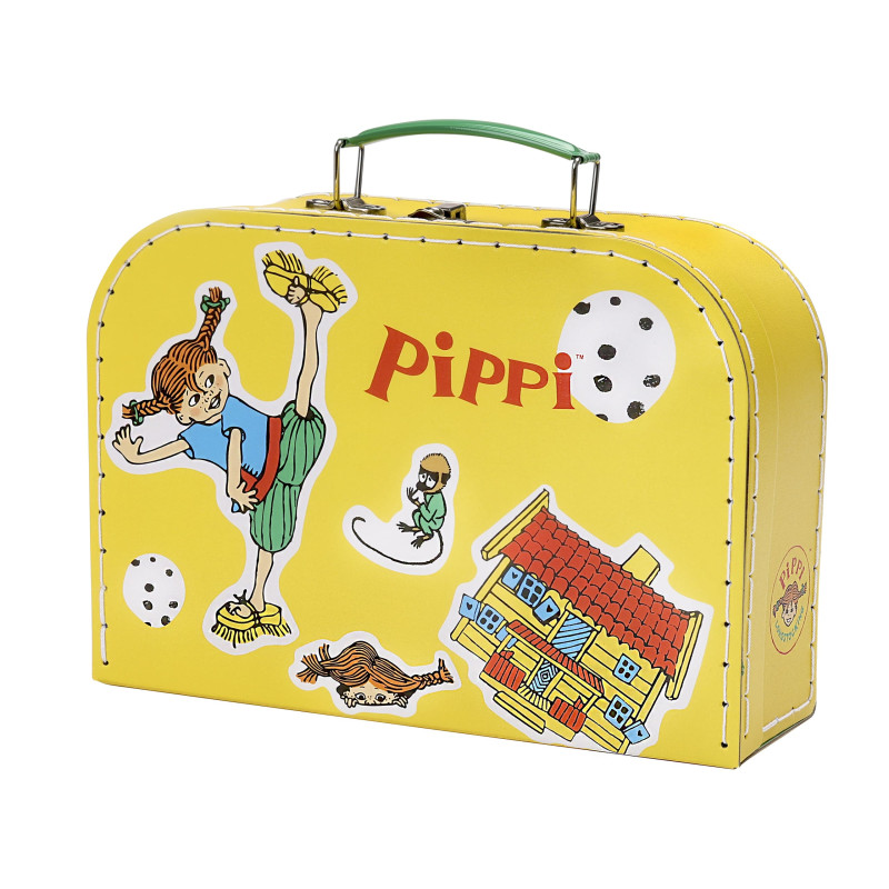 Pippi Langkous koffer geel 25 cm Pippi Langkous koffer geel 25 cm