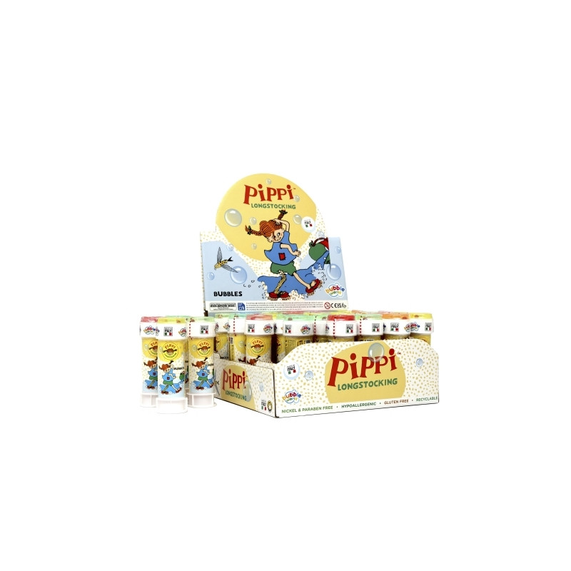 Pippi bellenblaas 36 stuks in display Pippi bellenblaas 36 stuks in display