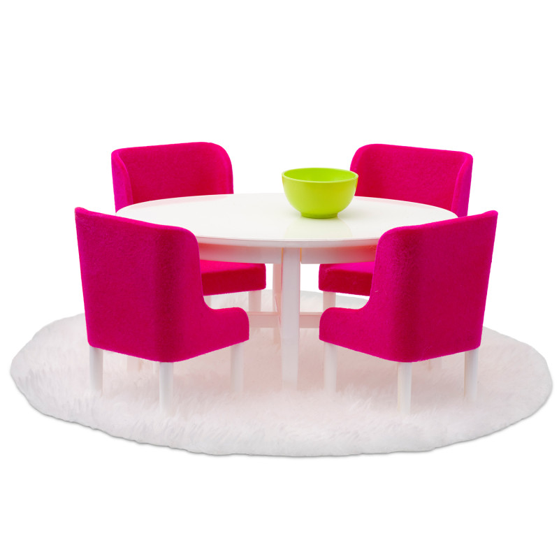 Set - Eethoek (roze/wit) Set - Eethoek (roze/wit)