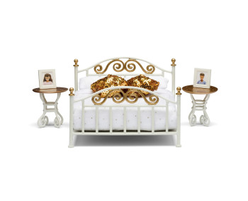 Set - Slaapkamer (wit/goud)