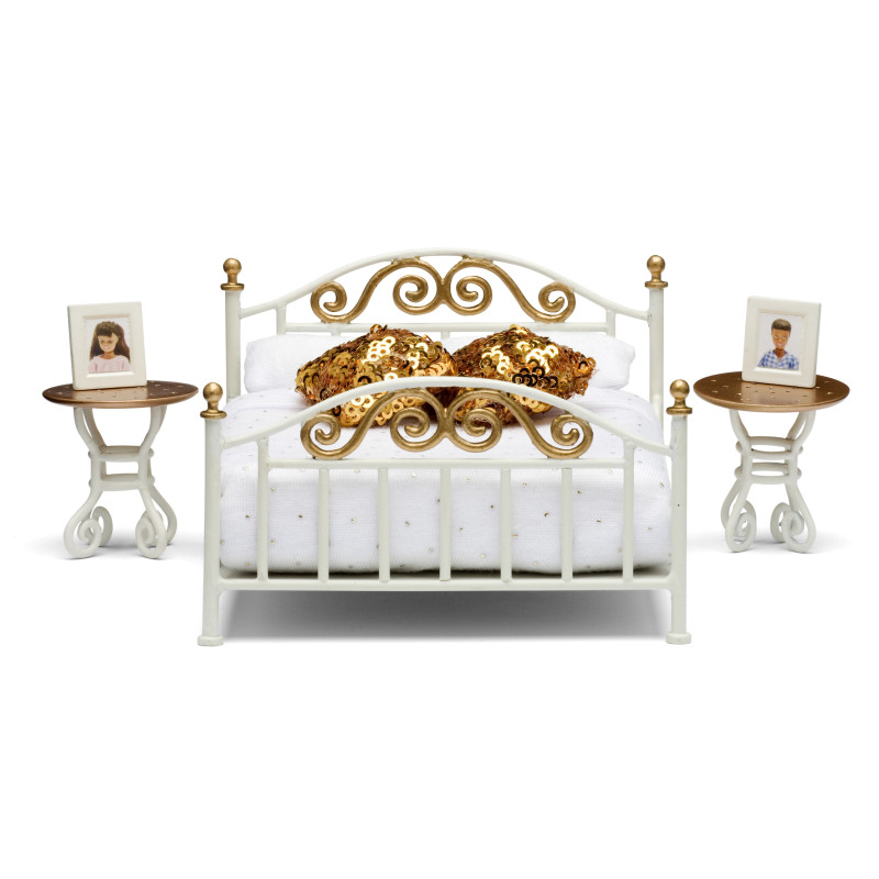 Set - Slaapkamer (wit/goud) Set - Slaapkamer (wit/goud)