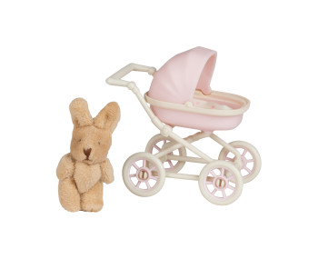 Set - Kinderwagen en knuffel