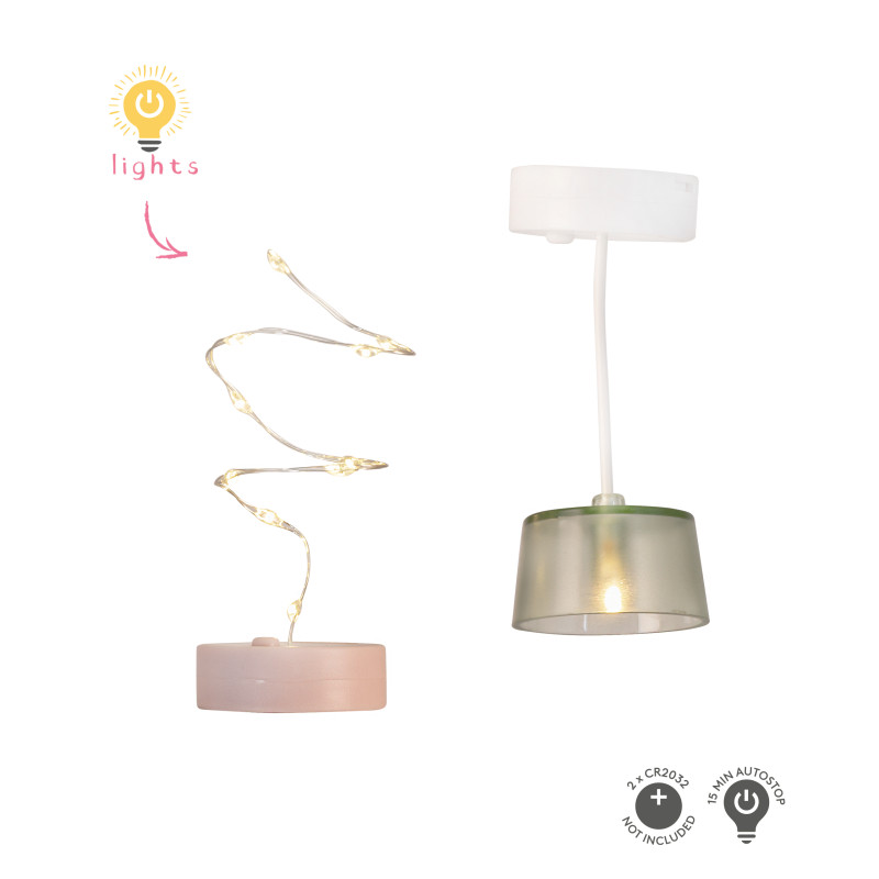 Set - Plafondlamp en lichtslinger Set - Plafondlamp en lichtslinger