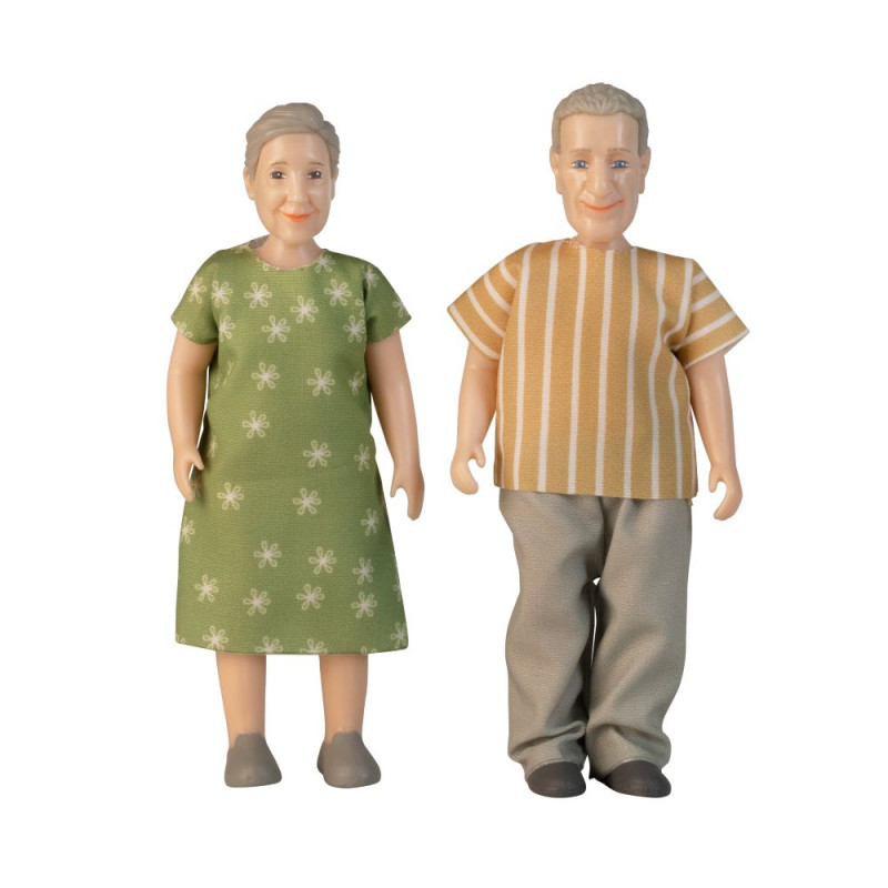 Poppenhuisfiguren opa & oma Poppenhuisfiguren opa & oma