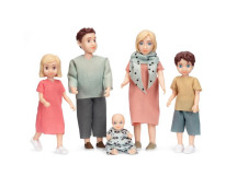 Set - Poppenhuisfamilie 'Charlie' (5-delig)
