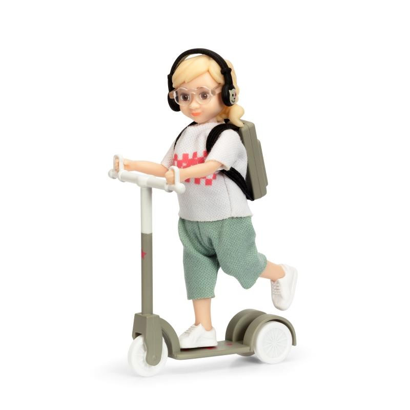 Set - Speelfiguur kind met kickbike Set - Speelfiguur kind met kickbike