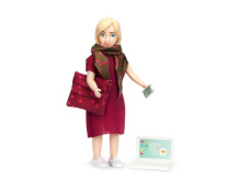Set - Speelfiguur vrouw met laptop