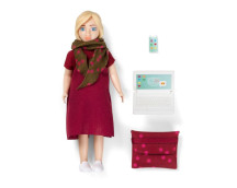 Set - Speelfiguur vrouw met laptop Set - Speelfiguur vrouw met laptop