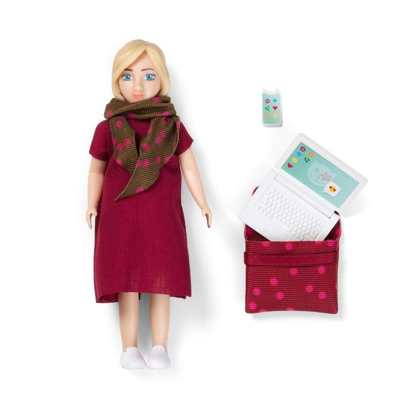 Set - Speelfiguur vrouw met laptop Set - Speelfiguur vrouw met laptop