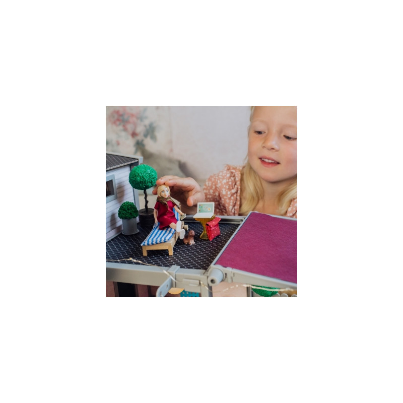 Set - Speelfiguur vrouw met laptop Set - Speelfiguur vrouw met laptop