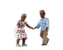Poppenhuisfiguren opa & oma 'Billie'