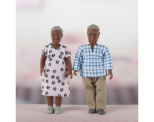 Poppenhuisfiguren opa & oma 'Billie' Poppenhuisfiguren opa & oma 'Billie'