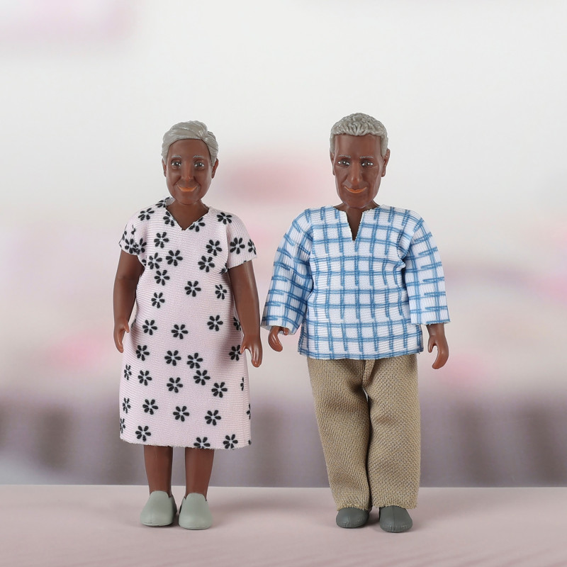 Poppenhuisfiguren opa & oma 'Billie' Poppenhuisfiguren opa & oma 'Billie'
