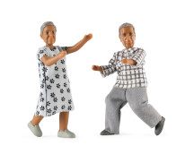 Poppenhuisfiguren opa & oma 'Nikki'