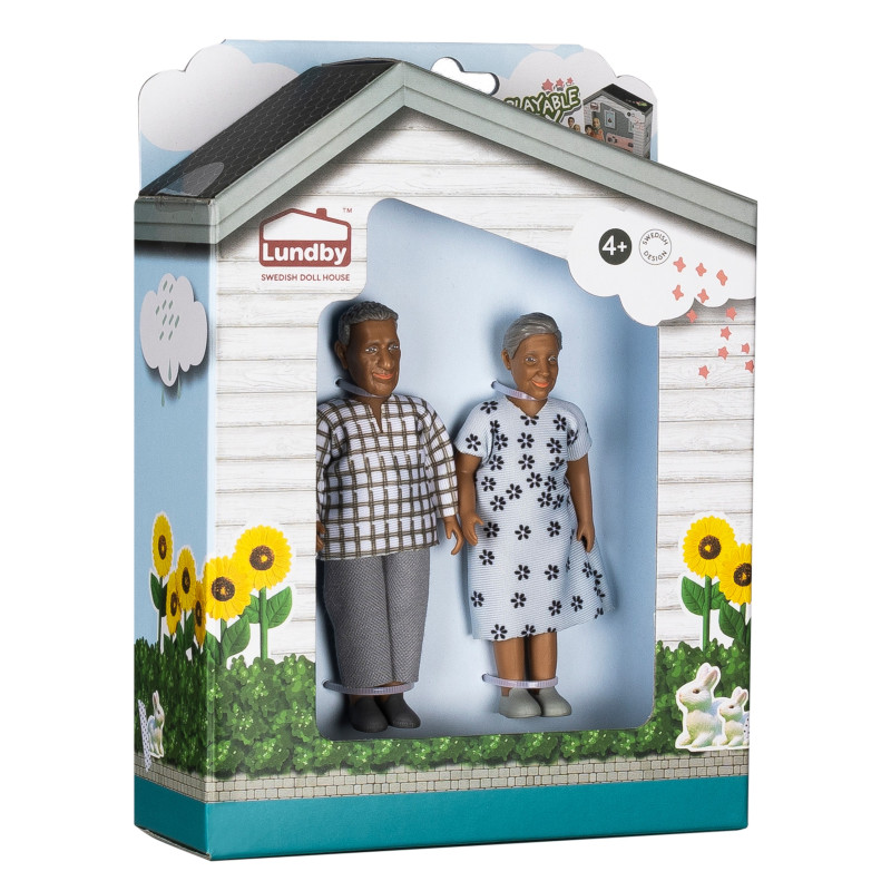 Poppenhuisfiguren opa & oma 'Nikki'