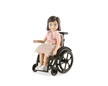 Poppenhuisfiguur Lourdes met rolstoel