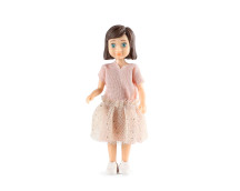 Poppenhuisfiguur Lourdes met rolstoel Poppenhuisfiguur Lourdes met rolstoel