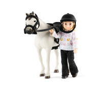 Poppenhuisfiguur met paard