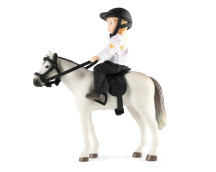 Poppenhuisfiguur met paard