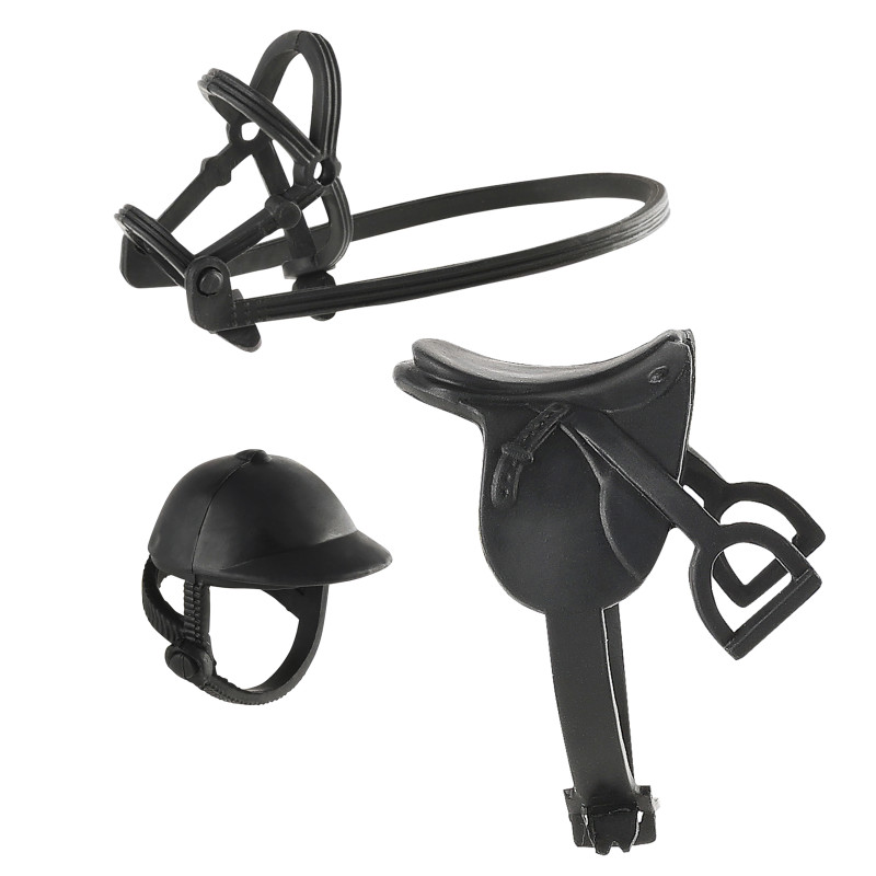 Poppenhuisfiguur met paard