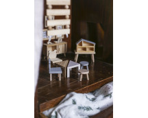 Houten poppenhuismeubels DIY - spelenset Houten poppenhuismeubels DIY - spelenset