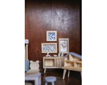 Houten poppenhuismeubels DIY - spelenset Houten poppenhuismeubels DIY - spelenset