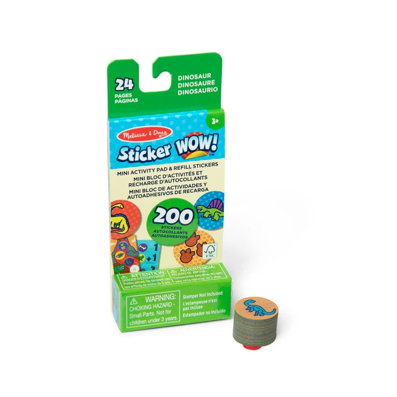 Sticker WOW! Mini + Refill - Dino Sticker WOW! Mini + Refill - Dino