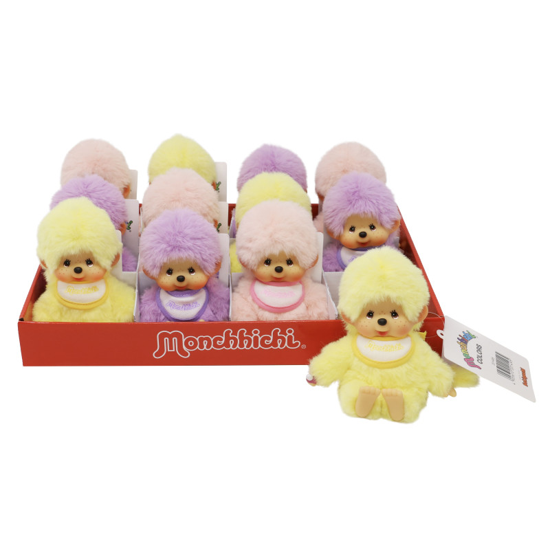 Monchhichi in display (3 kleuren/12 st/15cm) Monchhichi in display (3 kleuren/12 st/15cm)