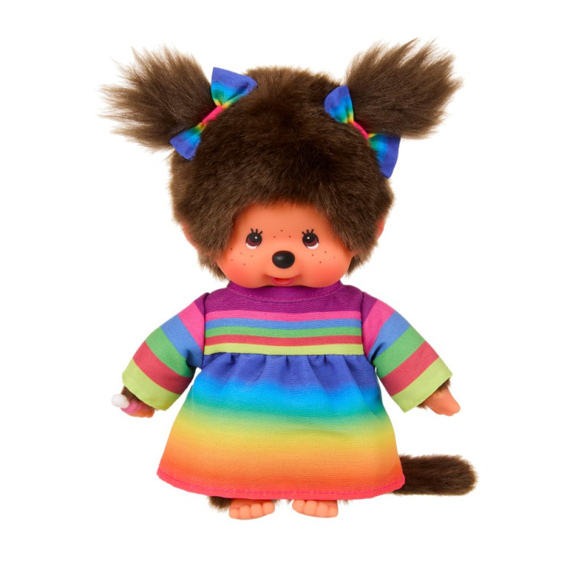Meisje in regenboogjurk (20 cm) Meisje in regenboogjurk (20 cm)