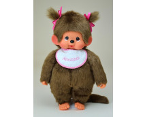 Meisje met slab roze (45cm)