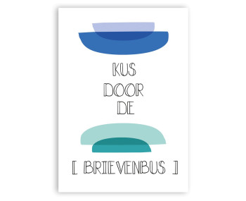 Wenskaart - Kus