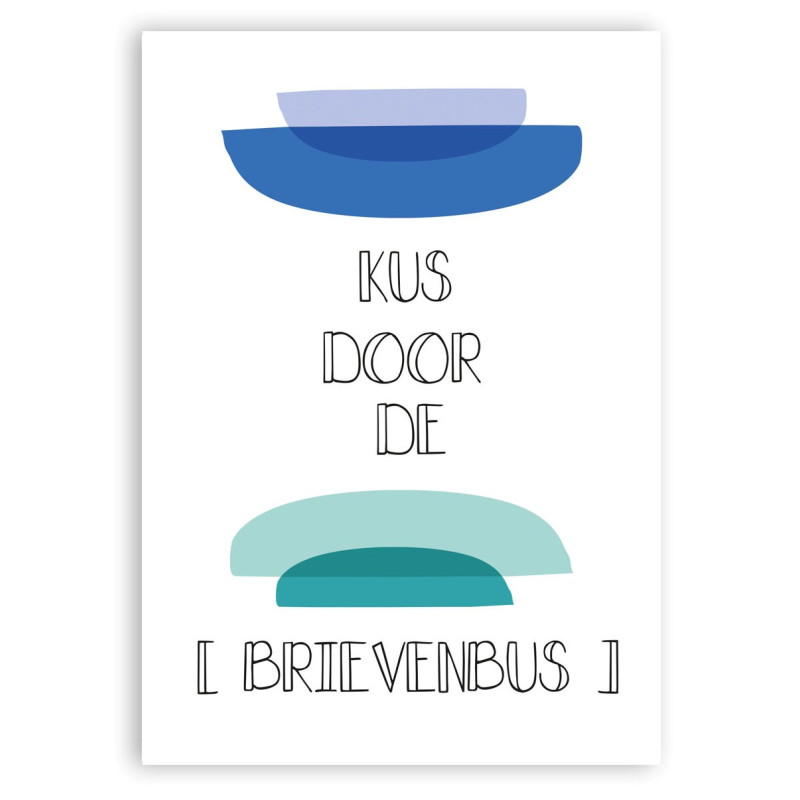 Wenskaart - Kus Wenskaart - Kus