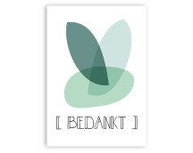 Wenskaart - Bedankt