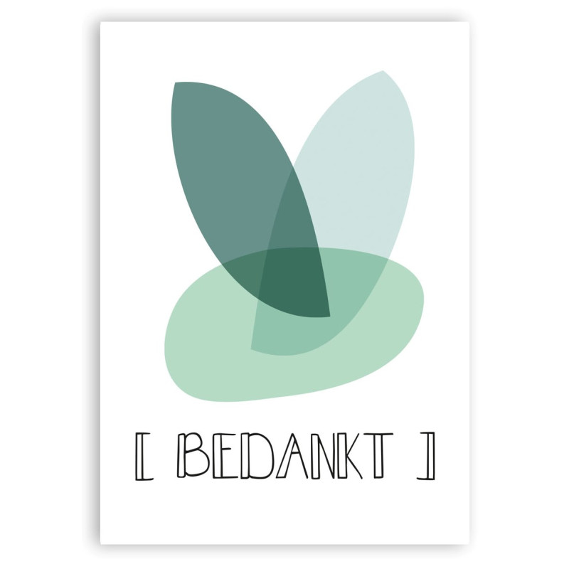 Wenskaart - Bedankt Wenskaart - Bedankt