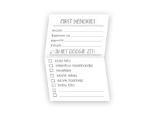 First memories (bewaardoosje/roze) First memories (bewaardoosje/roze)