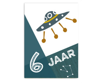 Wenskaart - Jongen 6 jaar