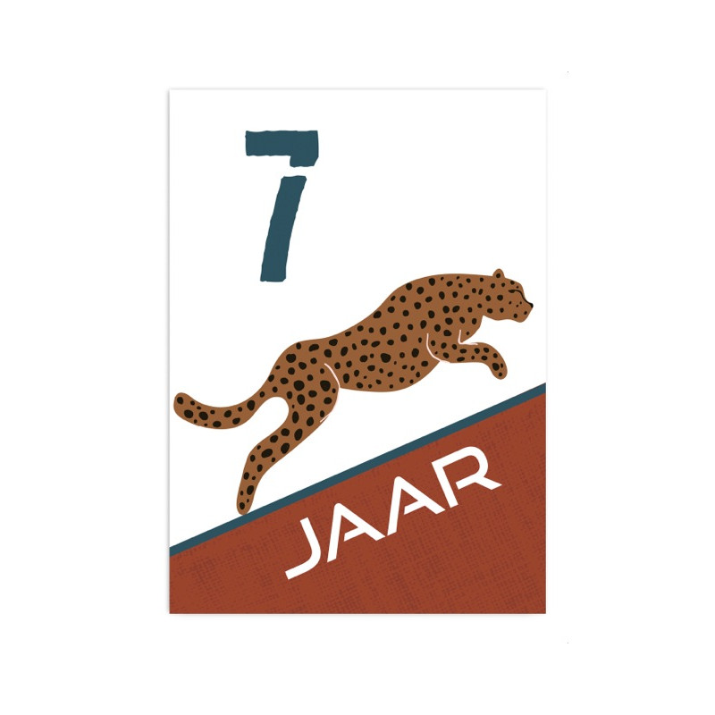 Wenskaart - Jongen 7 jaar