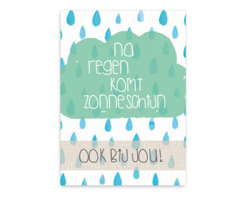 Wenskaart - Na regen