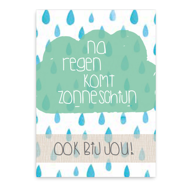 Wenskaart - Na regen