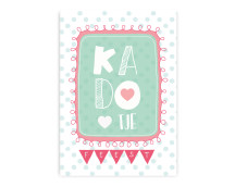 Wenskaart - Kadootje (pastel)