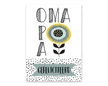 Wenskaart - Opa en oma (gefeliciteerd)
