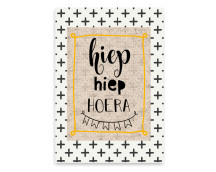 Wenskaart - Hoera (plusje)