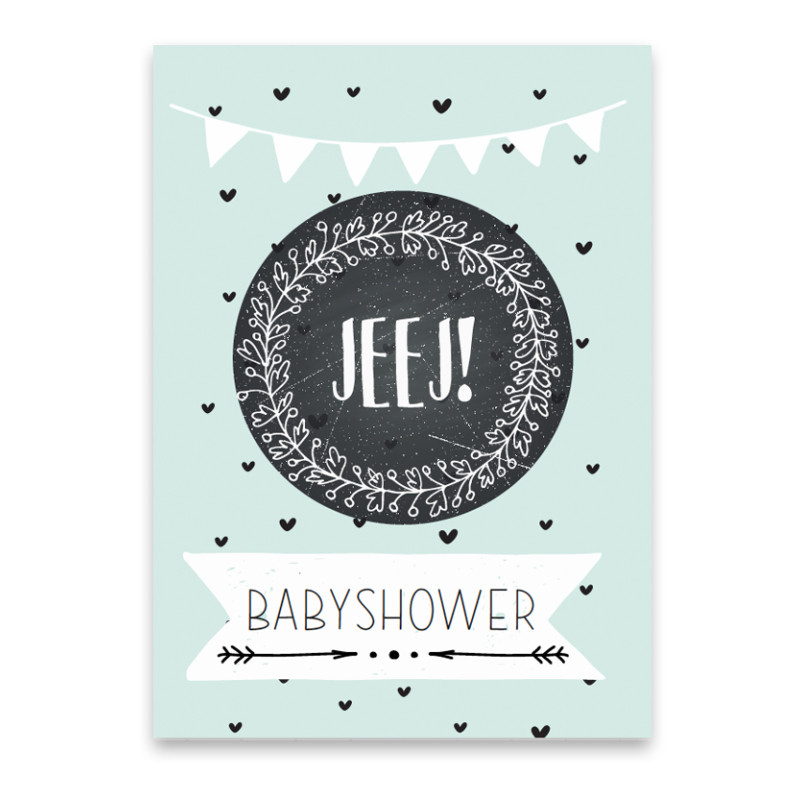 Wenskaart - Babyshower