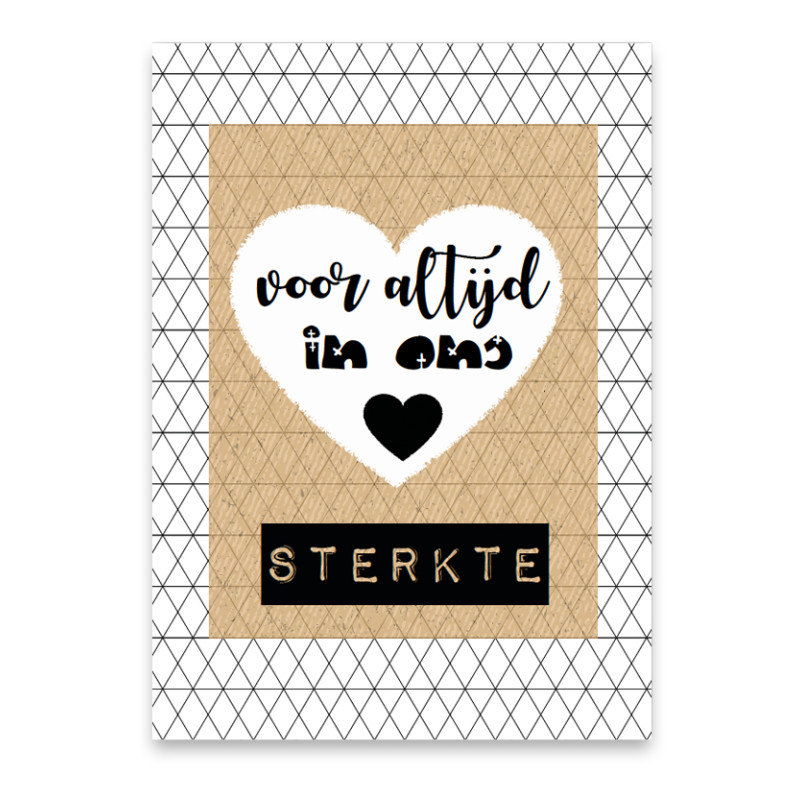 Wenskaart - Voor altijd in ons hart