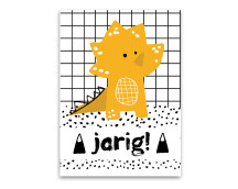 Wenskaart - Dino (jarig)