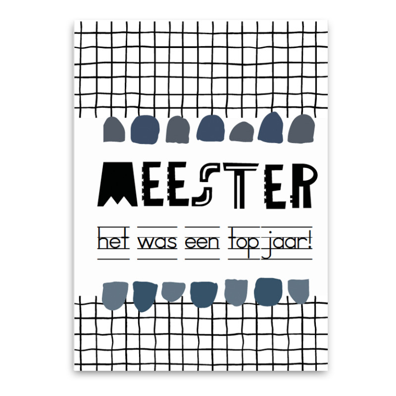 Wenskaart - Meester